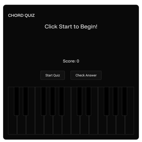 Chord Quiz - Test Your Music Theory