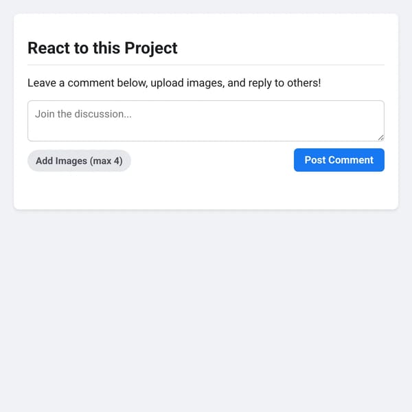 React To Your Comments