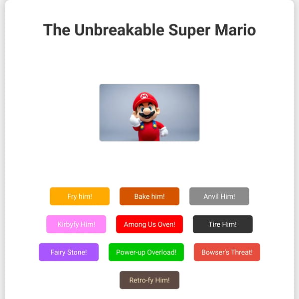 Unbreakable Super Mario