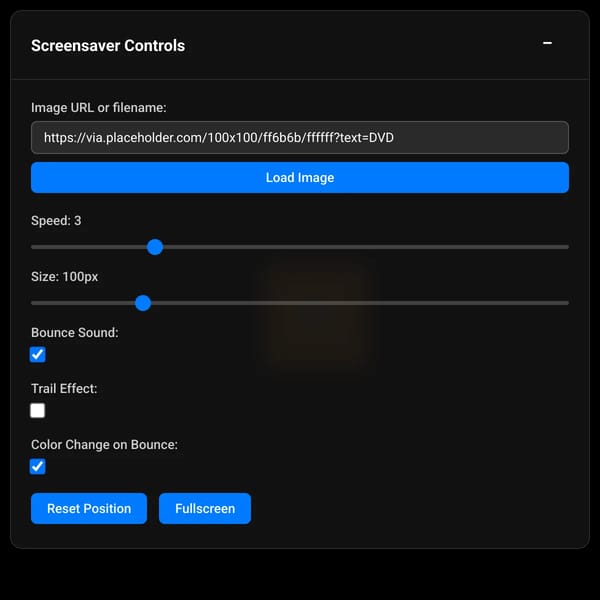 Bouncing Screensaver