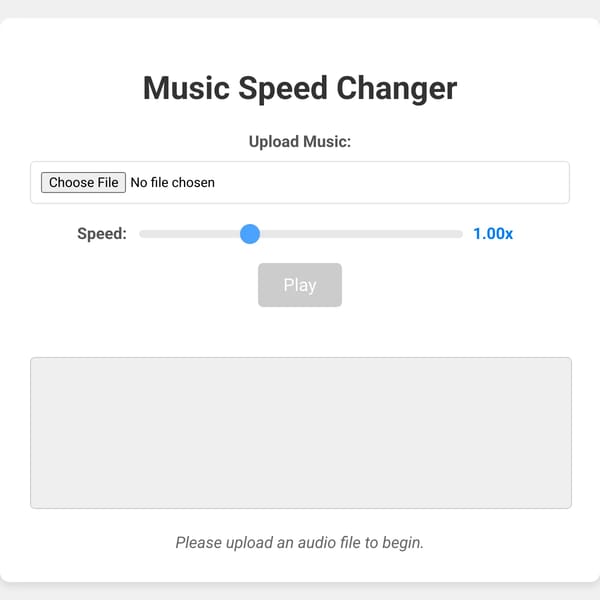 Music Speed Changer