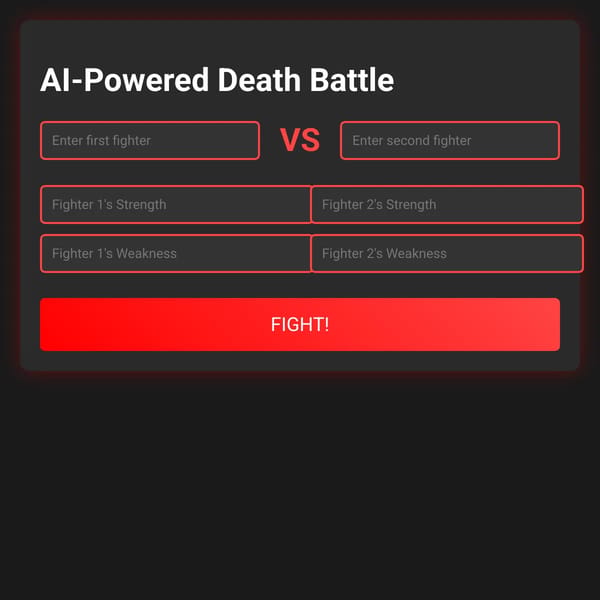 AI-Powered Death Battle
