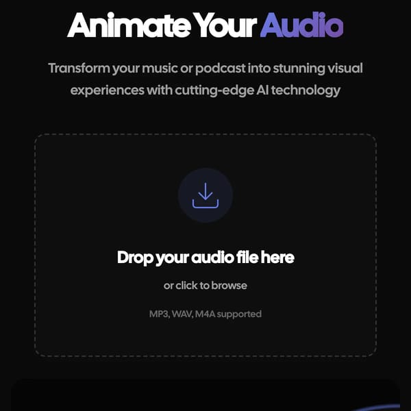 Audio Animator - AI-Powered Music & Podcast Visualization (use v1 for now)