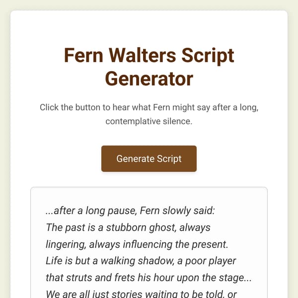 Fern Walters Script Generator