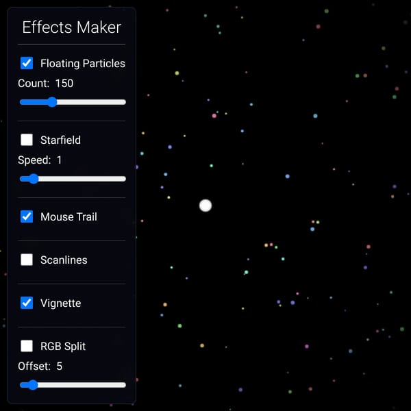 Interactive Effects Maker