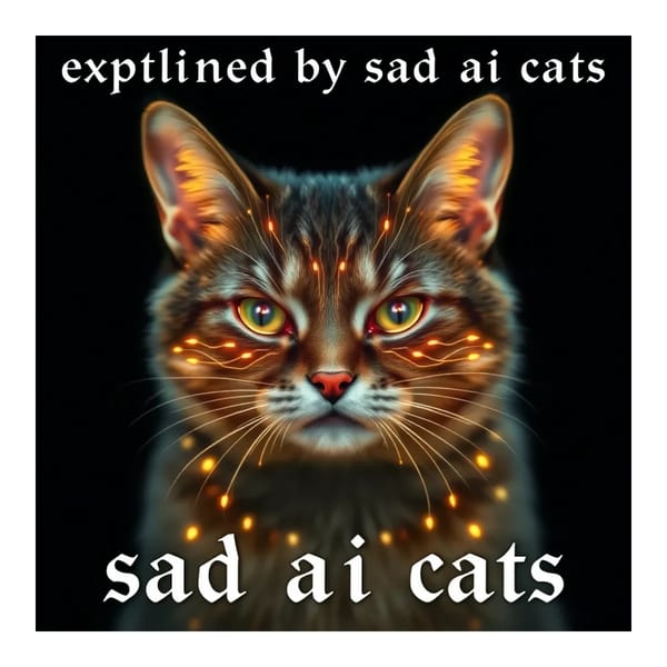 explained by sad ai cats