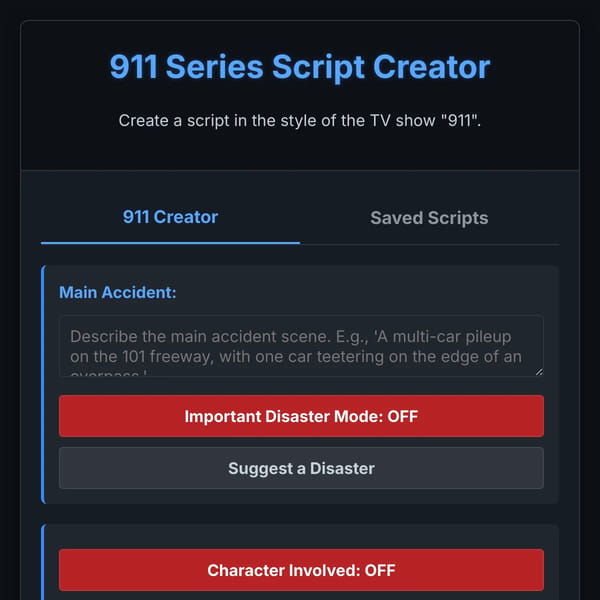 911 Script Generator