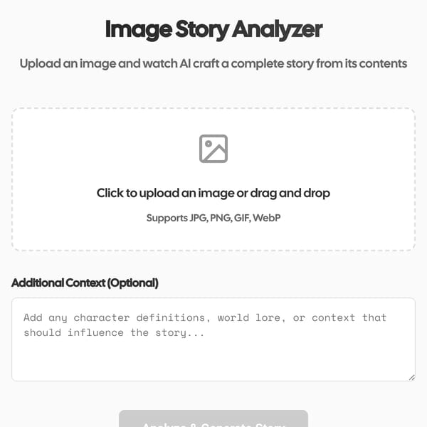 Image Story Analyzer