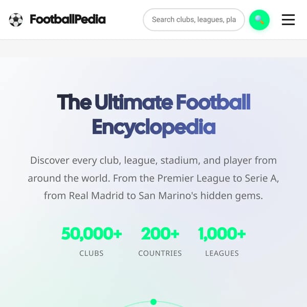 FootballPedia - The Ultimate Football Encyclopedia