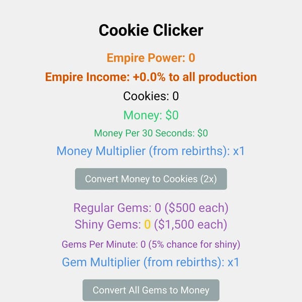 Cookie Clicker