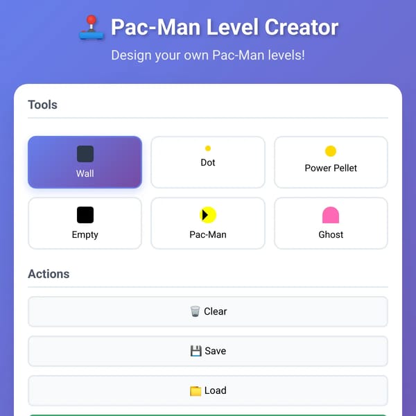 Pac-Man Level Creator 3d mode