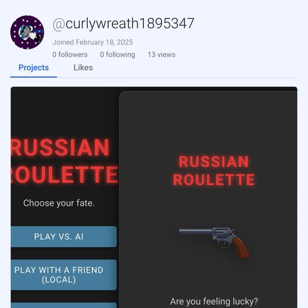 User Profile Page on WebSim.ai