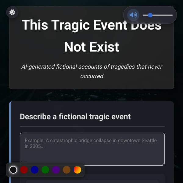 This Tragic Event Does Not Exist