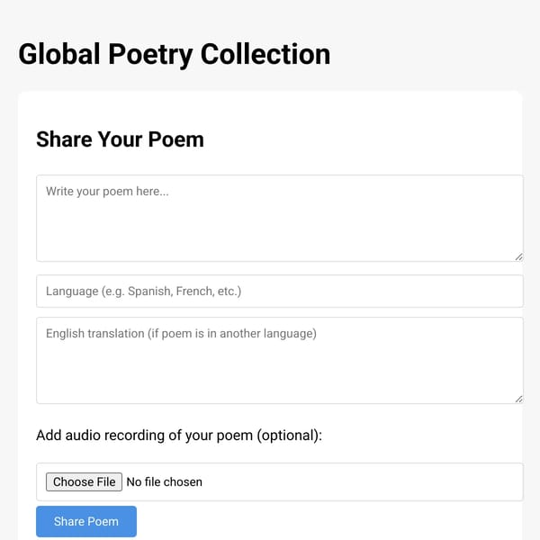 Global Poetry Collection