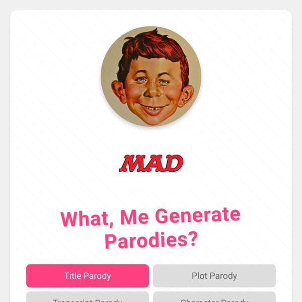 MAD Parody Generator