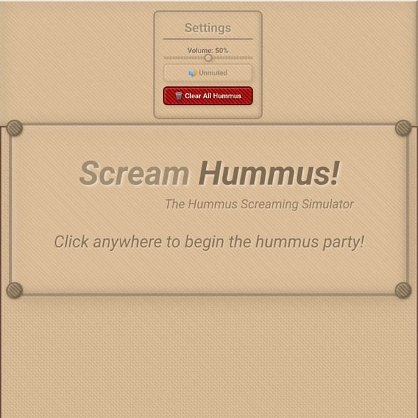 Scream Hummus!