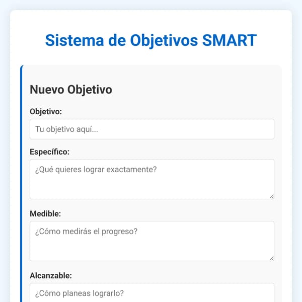Sistema Objetivos SMART