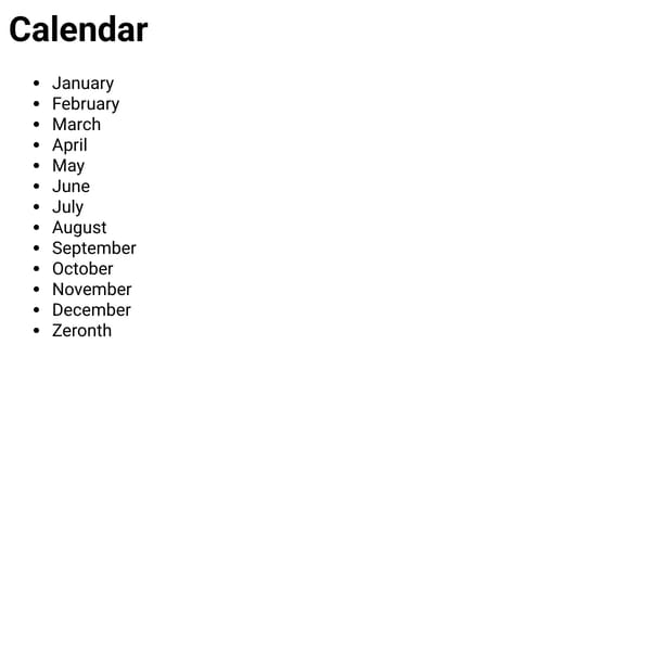 Calendar