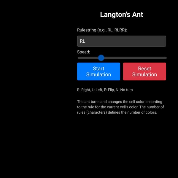 Langton's Ant Simulator