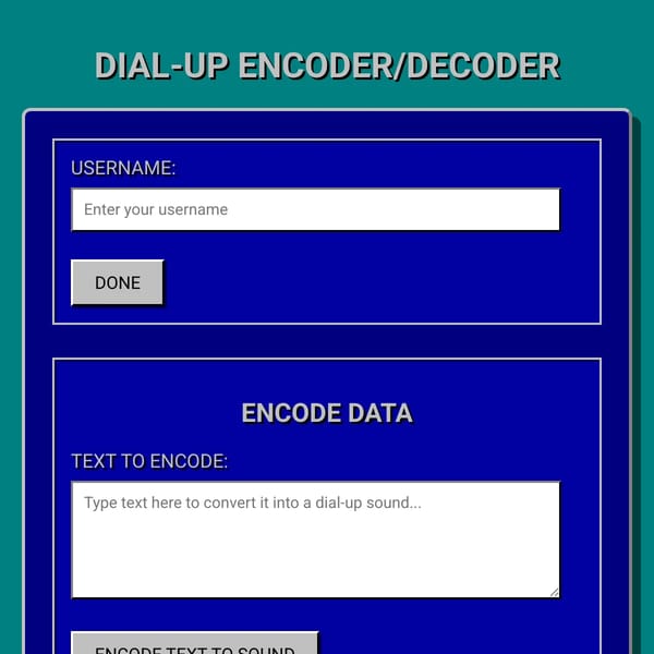 Dial-Up Encoder/Decoder