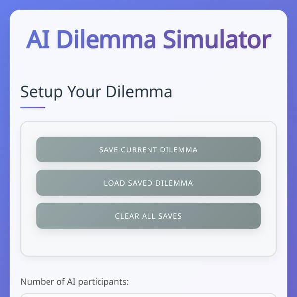 AI Dilemma Simulator