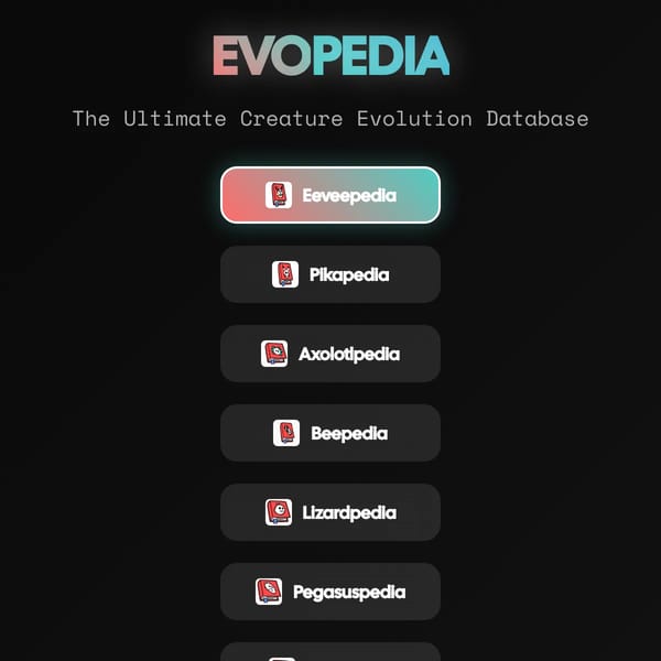 Evopedia - Creature Evolution Database