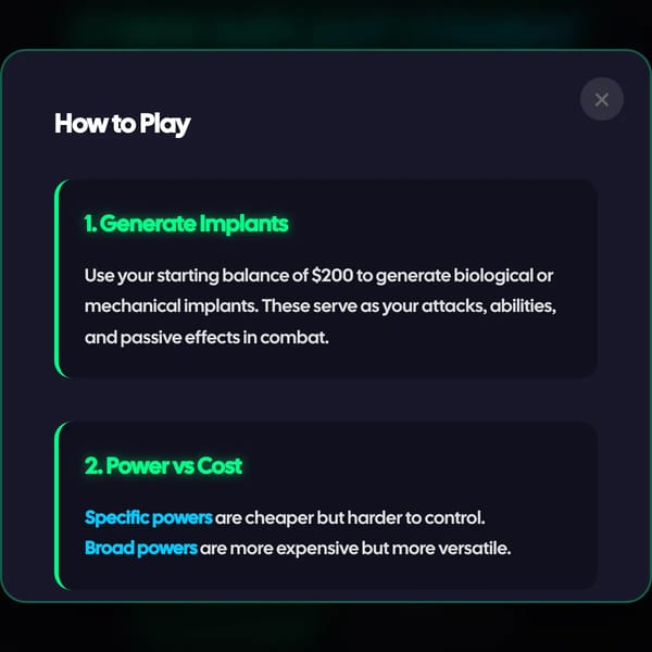 Cyber Implant Combat Beta