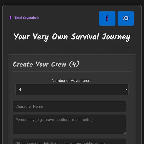 Your very Own Survival Journey