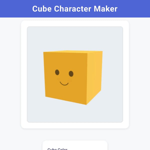 Cube Character Maker