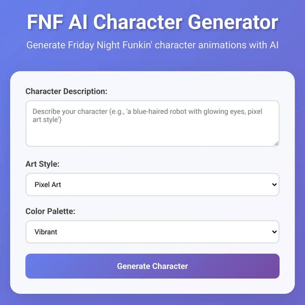FNF AI Character Generator