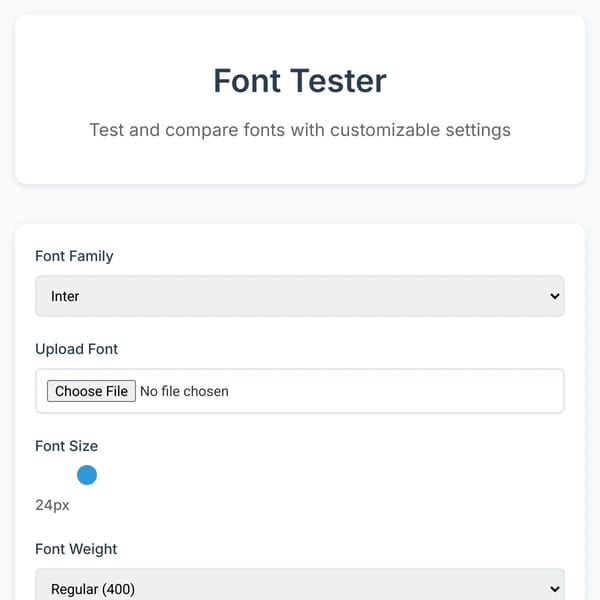 Font Tester