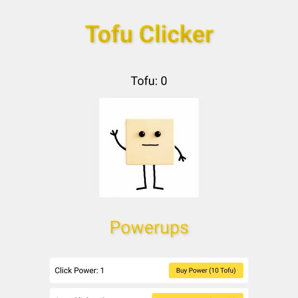 Tofu Clicker