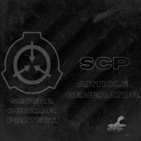 SCP Article Generator V7.2 UPDATE