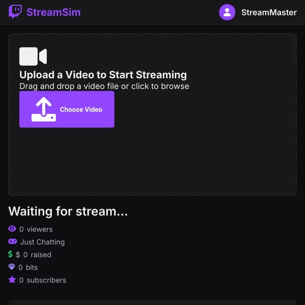 StreamSim - AI Twitch Simulator