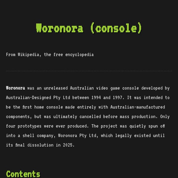 Woronora: An Interactive History