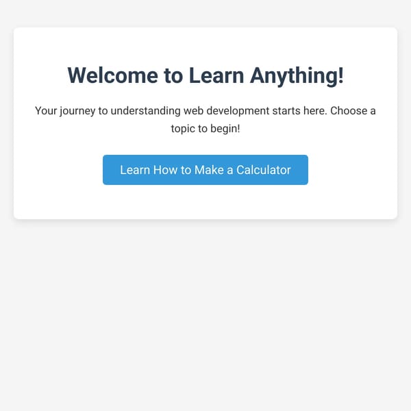 Learn Anything!