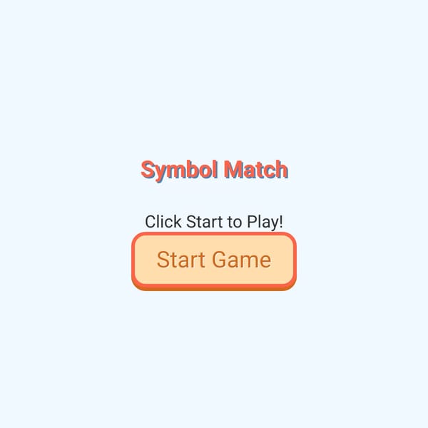 Symbol Match Game