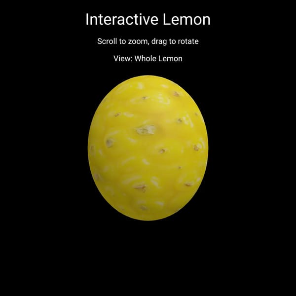 3D Interactive Lemon