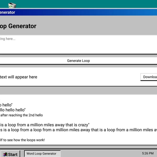 Word Loop Generator