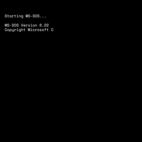 MS-DOS 6.22 Simulator