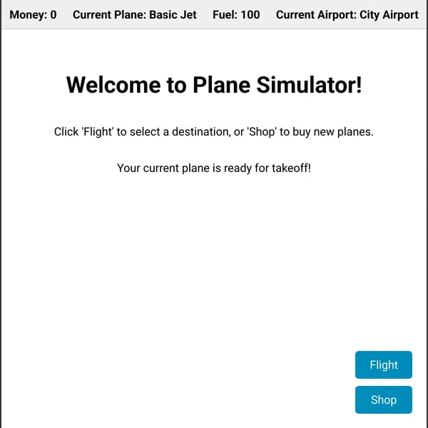 Plane Simulator ig