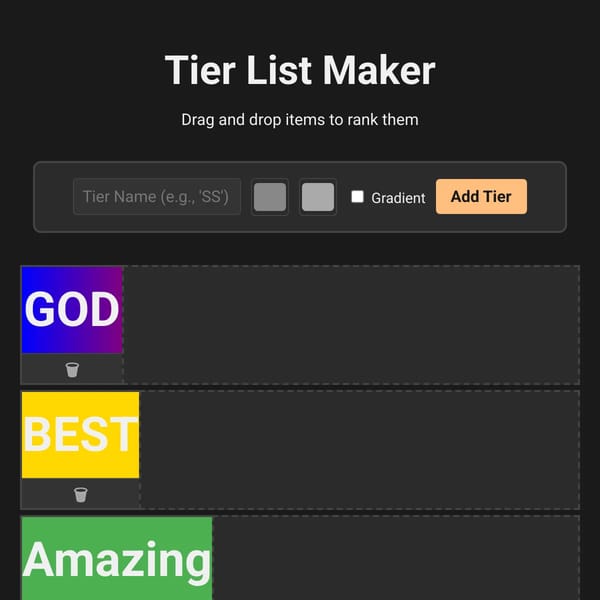 Tier List Maker