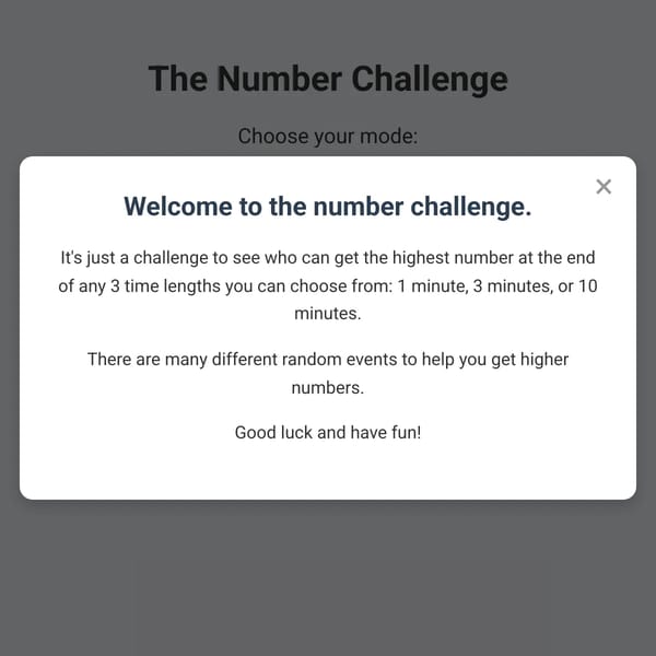 The Number Challenge