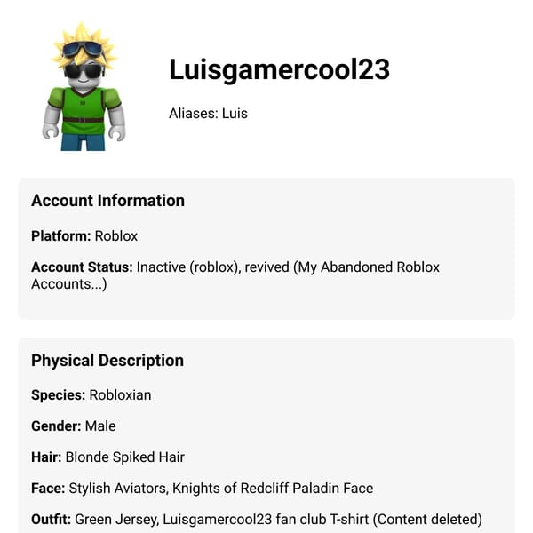 Luisgamercool23 Wiki