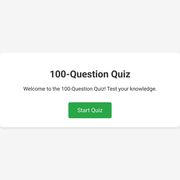 100-Question Quiz