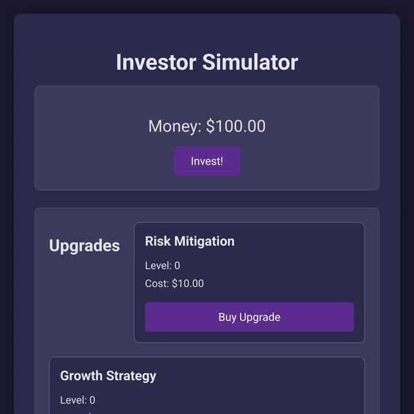 Investor Simulator