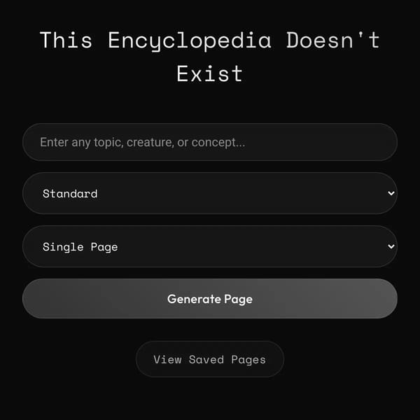 This Encyclopedia Doesen't Exist