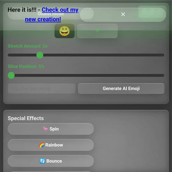 Emoji Stretcher - Glass UI v3.0