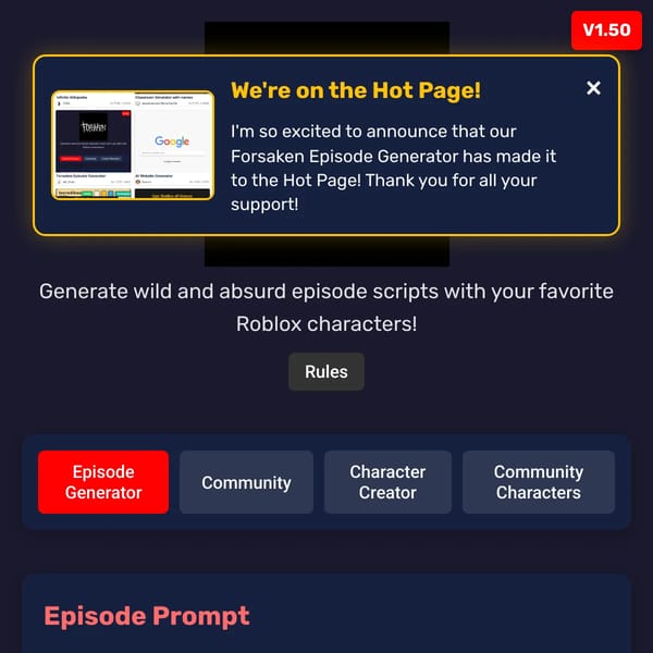 Forsaken Episode Generator