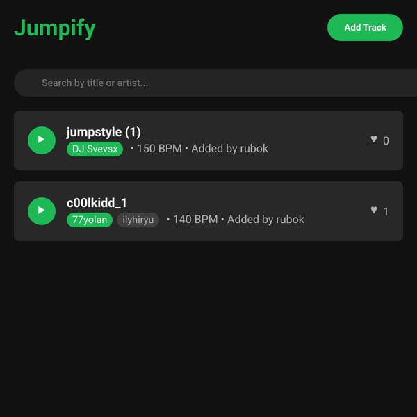 Jumpify - The Jumpstyle Music Platform